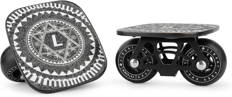 Sanxup FreeSkates Portable Roller Road Drift Skates Plate, with Aluminum Alloy Deck Non-Slip, Board Split Skateboard with PU Wheels High-end Bearings - Image 2